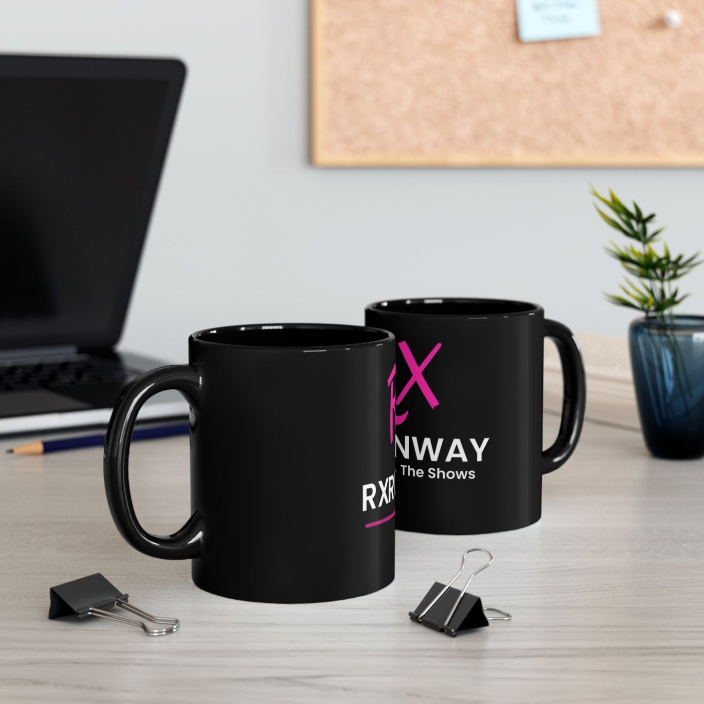 RxRunway Black Mug