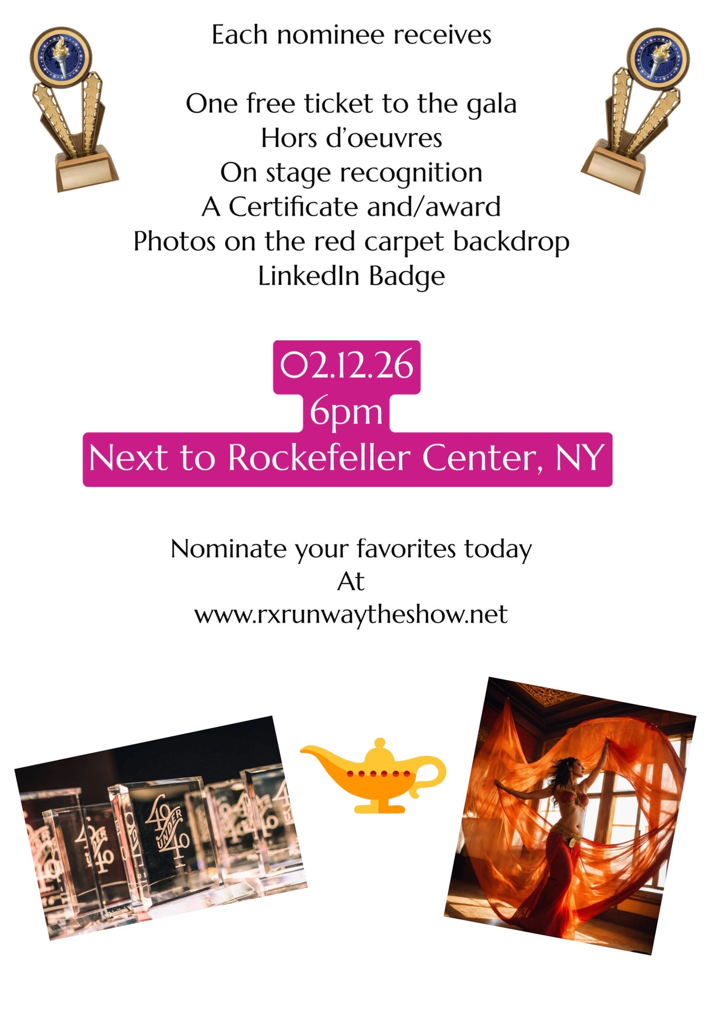 RxRunway Award Fashion Gala Tickets: 02/12/26