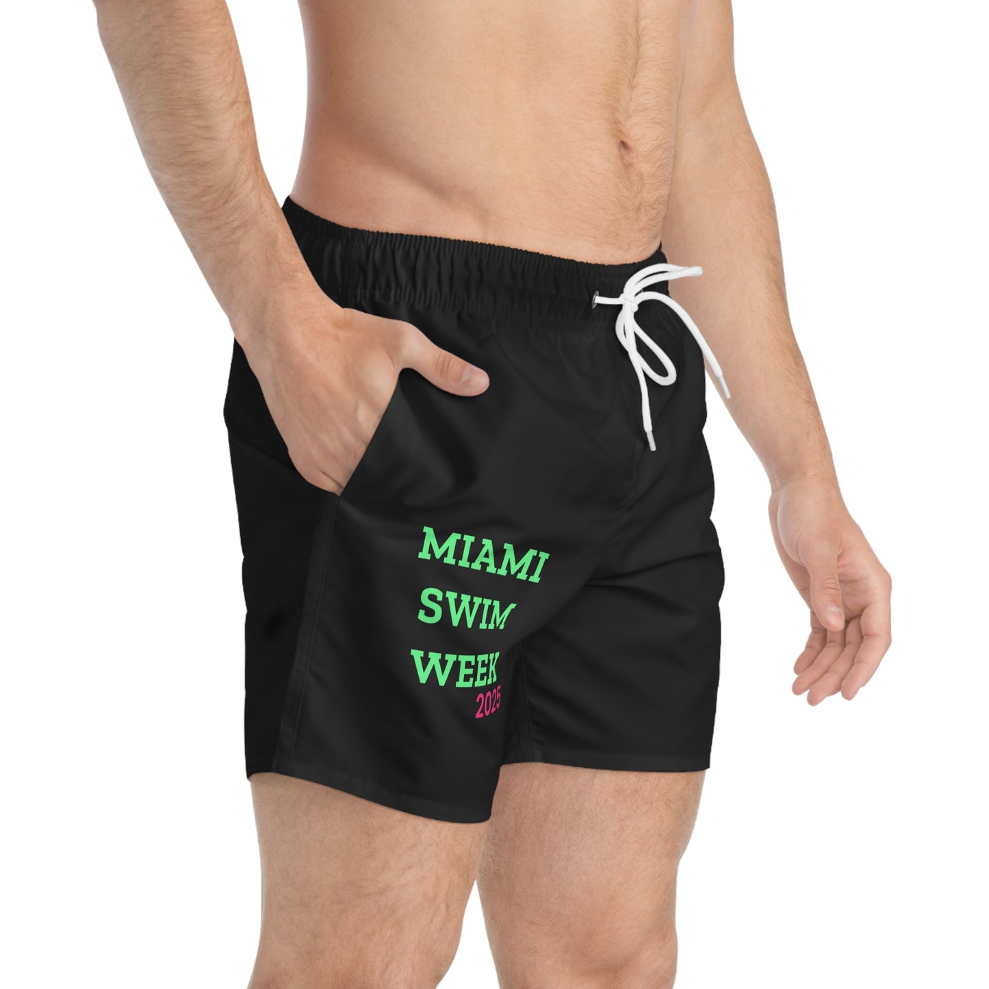 Miami Swim Week 2025 Men's Swim Trunks - Trendy Beach Shorts