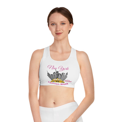 New York Fashion Week Sport Bra in White