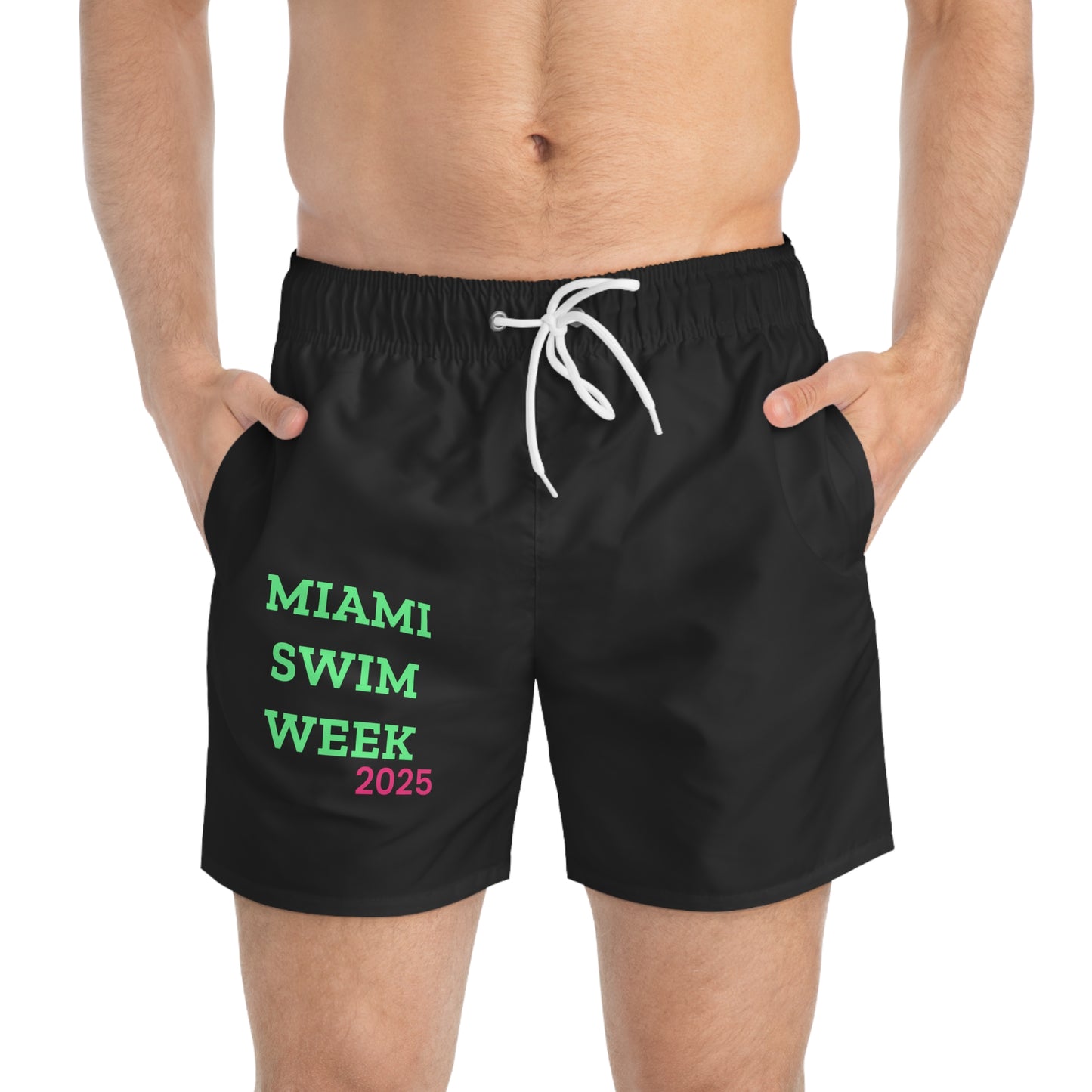 Miami Swim Week 2025 Men's Swim Trunks - Trendy Beach Shorts