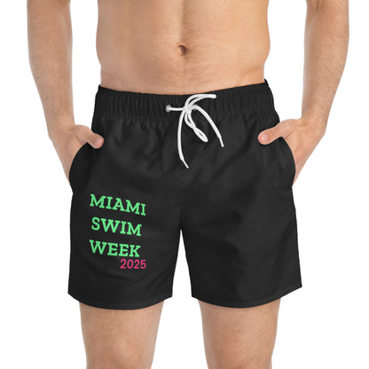 Miami Swim Week 2025 Men's Swim Trunks - Trendy Beach Shorts
