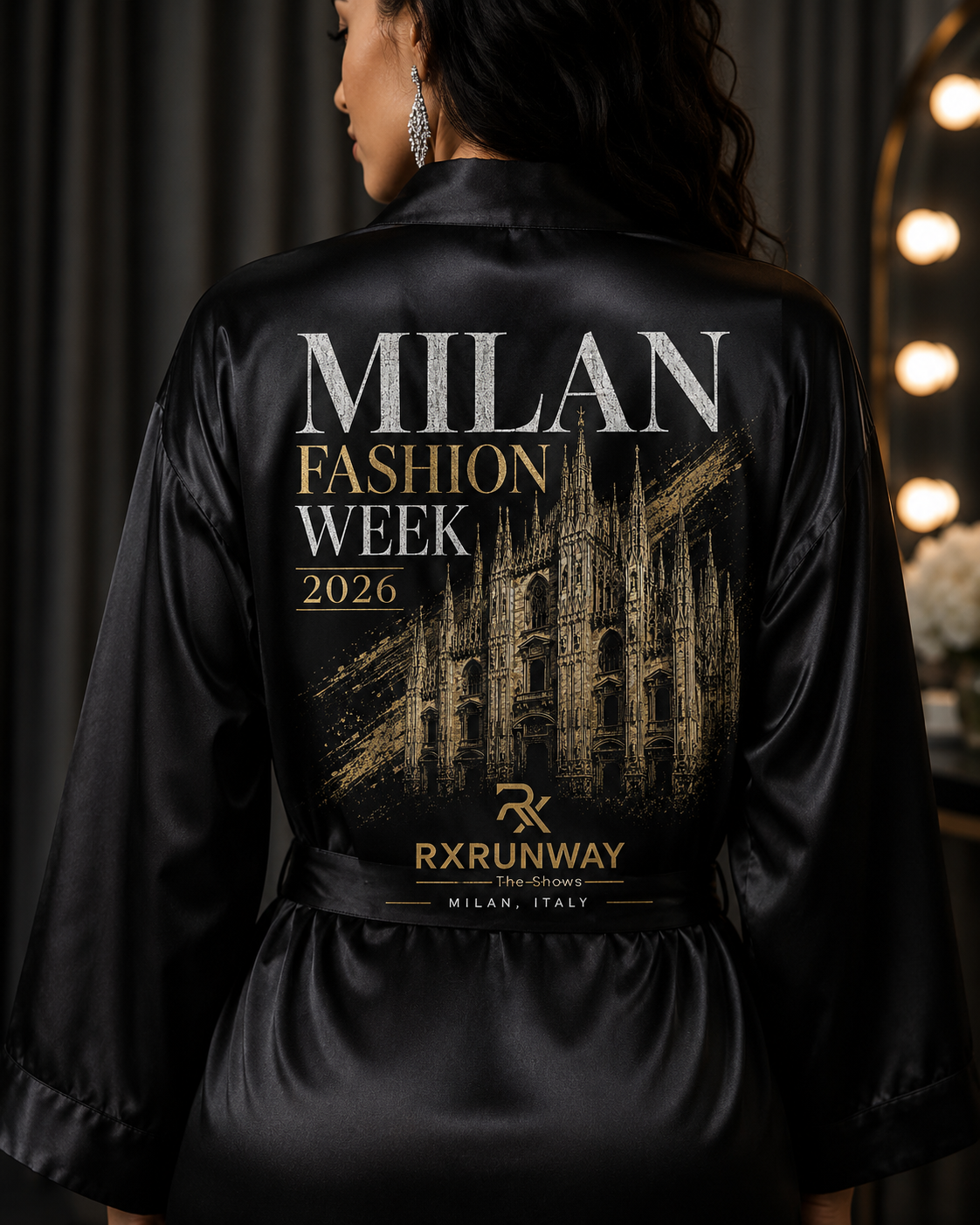 Milan Fashion Week Backstage Robe