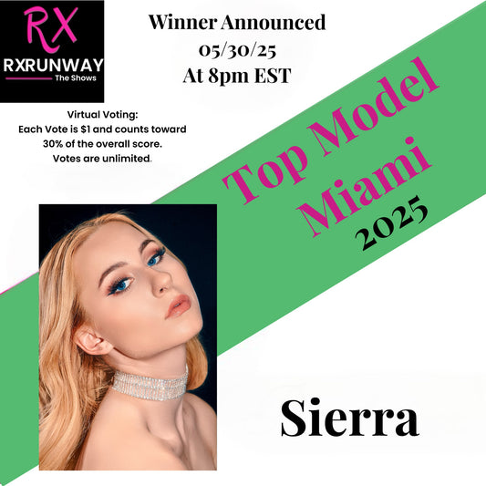 Top Model Miami Virtual Voting 2025- Sierra