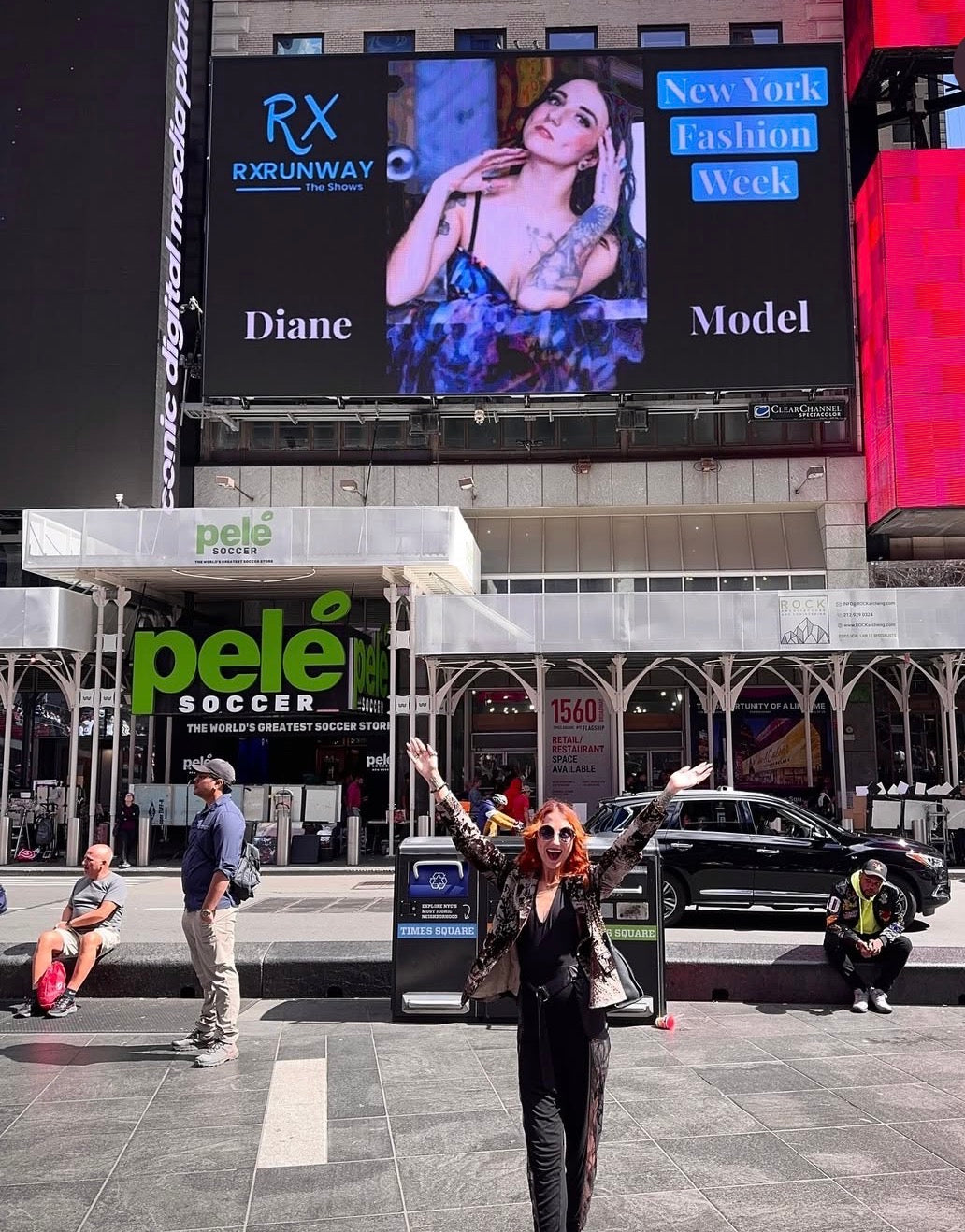 Times Square Billboard During New York Fashion Week