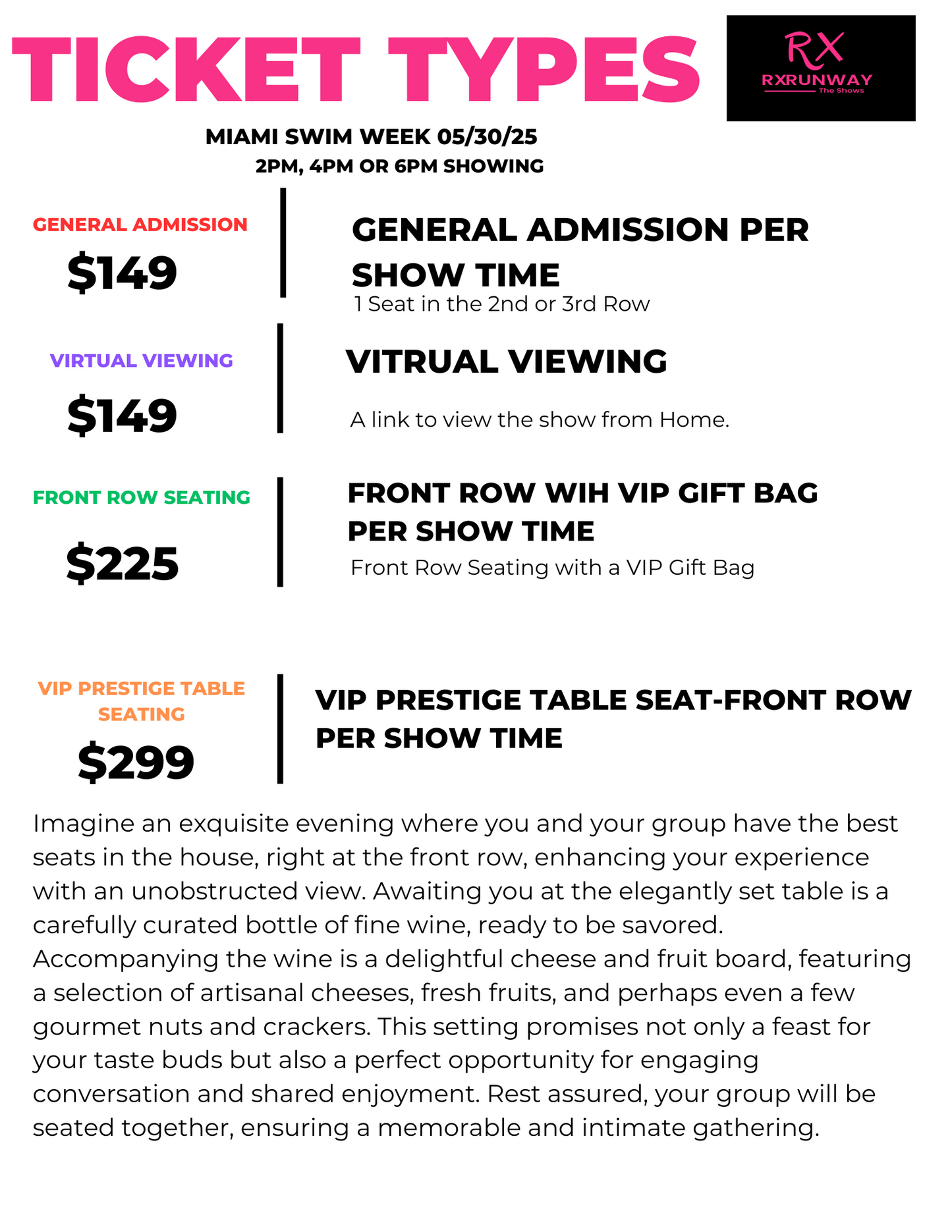 Miami Swim Week 05/30/25 Tickets